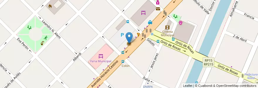 Mapa de ubicacion de Biblioteca Municipal en Arjantin, Buenos Aires, Partido De Ensenada.
