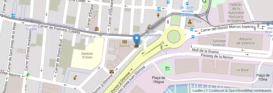 Mapa de ubicacion de Biblioteca Municipal Constantí Llombart en اسپانیا, Comunitat Valenciana, València / Valencia, Comarca De València, València.