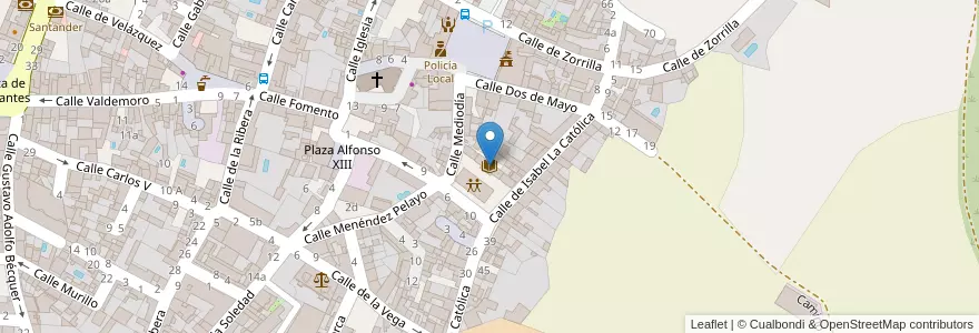 Mapa de ubicacion de Biblioteca Municipal Dos de Mayo en Espanha, Comunidade De Madrid, Comunidade De Madrid, Las Vegas, San Martín De La Vega.