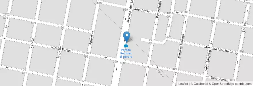 Mapa de ubicacion de Biblioteca Pedagógica San Francisco de la SEPIyCE en آرژانتین, Córdoba, Departamento San Justo, Pedanía Juárez Celman, Municipio De San Francisco, San Francisco.