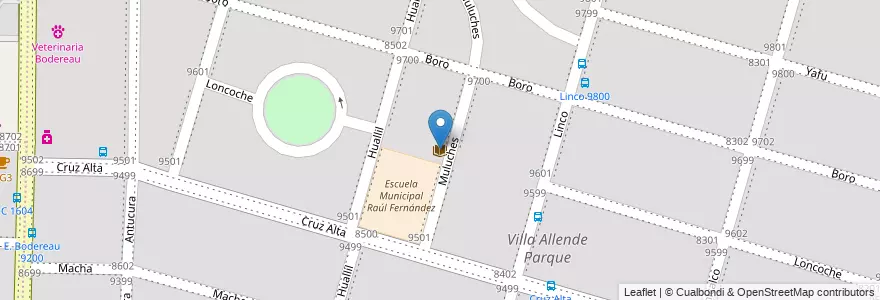 Mapa de ubicacion de Biblioteca Popular Alfonsina Storni en 阿根廷, Córdoba, Departamento Capital, Pedanía Capital, Córdoba, Municipio De Córdoba.