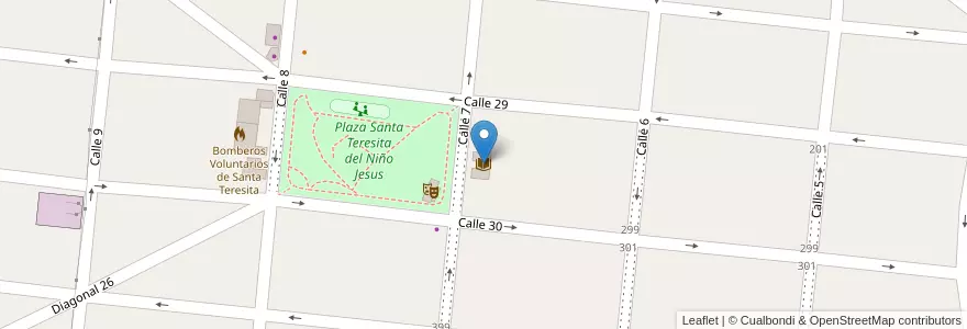 Mapa de ubicacion de Biblioteca Pública Alfonsina Storni en Argentinië, Buenos Aires, Partido De La Costa, Santa Teresita.