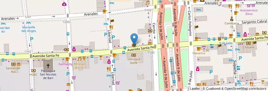 Mapa de ubicacion de Biblioteca Pública Sarmiento, Retiro en Argentina, Ciudad Autónoma De Buenos Aires, Comuna 1, Buenos Aires.