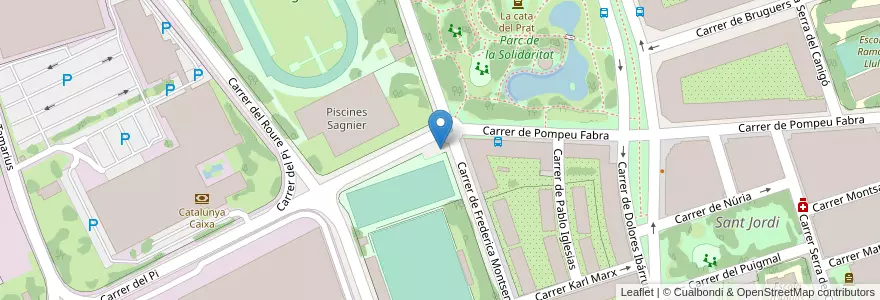 Mapa de ubicacion de Bicibox - CEM Sagnier - 087 en 스페인, Catalunya, Barcelona, Baix Llobregat, El Prat De Llobregat.