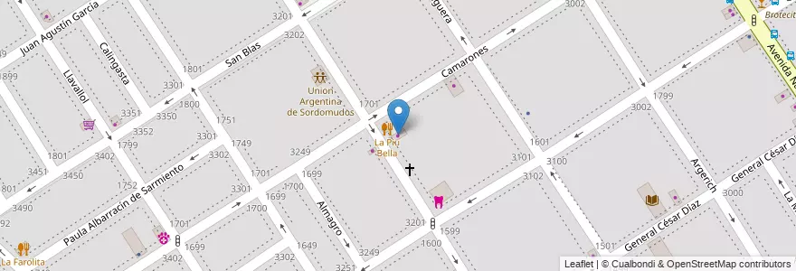 Mapa de ubicacion de Bicicleteria Ayelen, Villa Santa Rita en アルゼンチン, Ciudad Autónoma De Buenos Aires, ブエノスアイレス, Comuna 11.