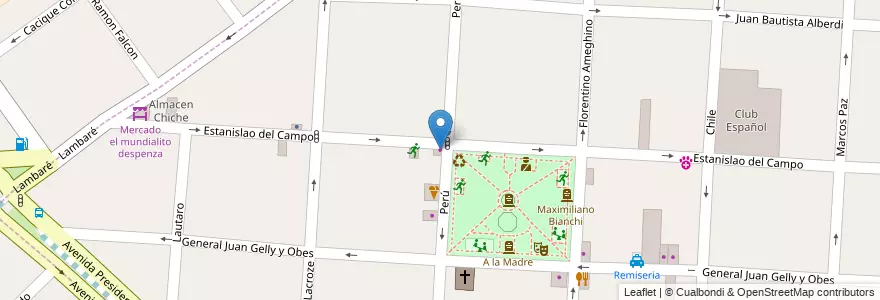 Mapa de ubicacion de Bicicleteria Mario en 阿根廷, 布宜诺斯艾利斯省, Partido De Morón.