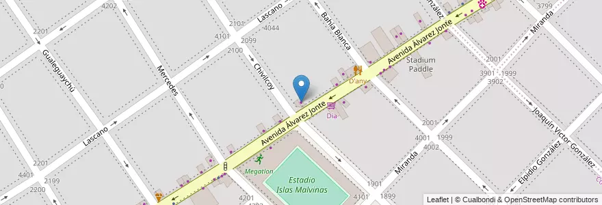 Mapa de ubicacion de Bicicleteria, Monte Castro en アルゼンチン, Ciudad Autónoma De Buenos Aires, ブエノスアイレス, Comuna 10, Comuna 11.