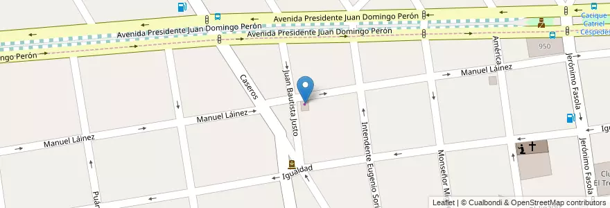 Mapa de ubicacion de Bicicleteria Teodoro Pérez en Argentina, Buenos Aires, Partido De Morón.