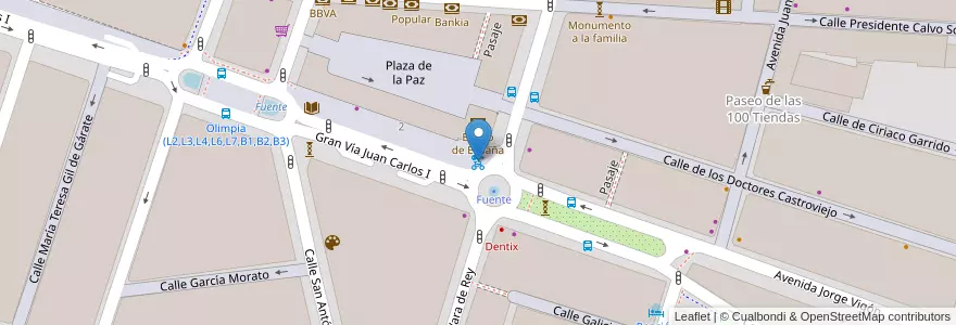Mapa de ubicacion de BiciLOG Gran Vía en Испания, Риоха, Риоха, Логронья.