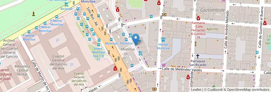 Mapa de ubicacion de Bicimad 111a en Spain, Community Of Madrid, Community Of Madrid, Área Metropolitana De Madrid Y Corredor Del Henares, Madrid.
