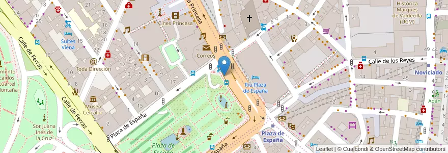 Mapa de ubicacion de Bicimad 116a en إسبانيا, منطقة مدريد, منطقة مدريد, Área Metropolitana De Madrid Y Corredor Del Henares, مدريد.