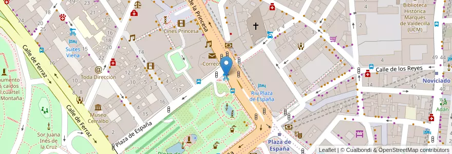 Mapa de ubicacion de Bicimad 116b en إسبانيا, منطقة مدريد, منطقة مدريد, Área Metropolitana De Madrid Y Corredor Del Henares, مدريد.