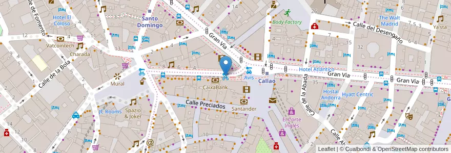 Mapa de ubicacion de Bicimad 22 en Spanien, Autonome Gemeinschaft Madrid, Autonome Gemeinschaft Madrid, Área Metropolitana De Madrid Y Corredor Del Henares, Madrid.
