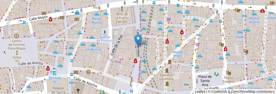 Mapa de ubicacion de Bicimad 33 en İspanya, Comunidad De Madrid, Comunidad De Madrid, Área Metropolitana De Madrid Y Corredor Del Henares, Madrid.