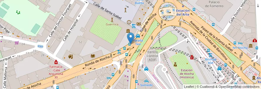 Mapa de ubicacion de Bicimad 51 en Испания, Мадрид, Мадрид, Área Metropolitana De Madrid Y Corredor Del Henares, Мадрид.
