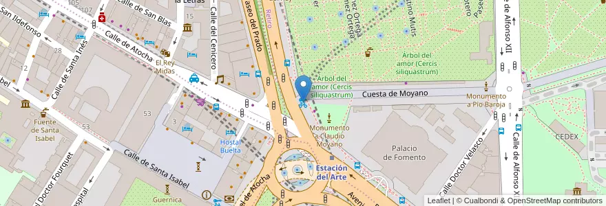 Mapa de ubicacion de Bicimad 81 en Испания, Мадрид, Мадрид, Área Metropolitana De Madrid Y Corredor Del Henares, Мадрид.