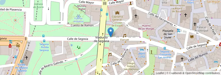 Mapa de ubicacion de Bicimad en スペイン, マドリード州, Comunidad De Madrid, Área Metropolitana De Madrid Y Corredor Del Henares, Madrid.