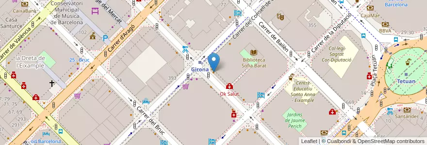 Mapa de ubicacion de Bicnic en اسپانیا, Catalunya, Barcelona, Barcelonès, Barcelona.
