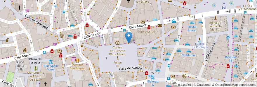Mapa de ubicacion de Bico de Xeado en España, Comunidad De Madrid, Comunidad De Madrid, Área Metropolitana De Madrid Y Corredor Del Henares, Madrid.