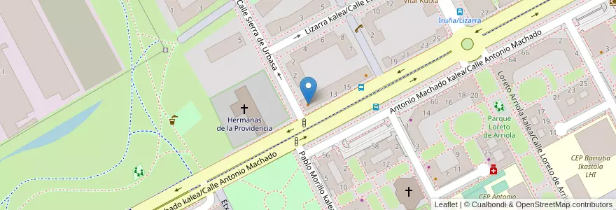Mapa de ubicacion de Bidea en España, Euskadi, Araba/Álava, Gasteizko Kuadrilla/Cuadrilla De Vitoria, Vitoria-Gasteiz.
