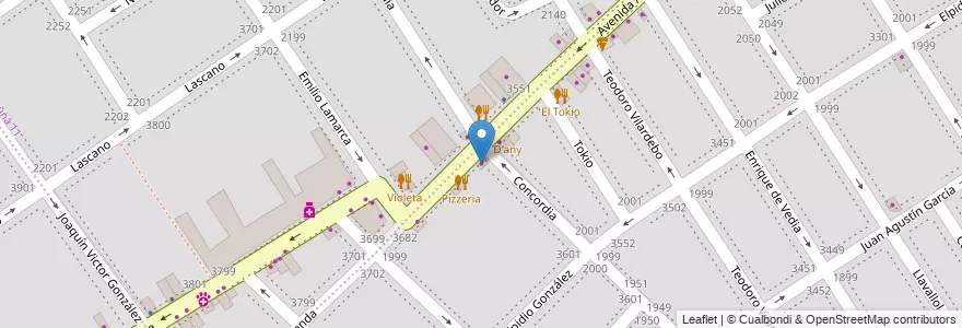Mapa de ubicacion de Bienes Raices, Villa Santa Rita en Argentinië, Ciudad Autónoma De Buenos Aires, Buenos Aires, Comuna 11.