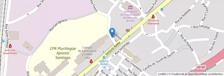 Mapa de ubicacion de Big Ben English Centre en Spanien, Galicien, Pontevedra, Vigo, Vigo.