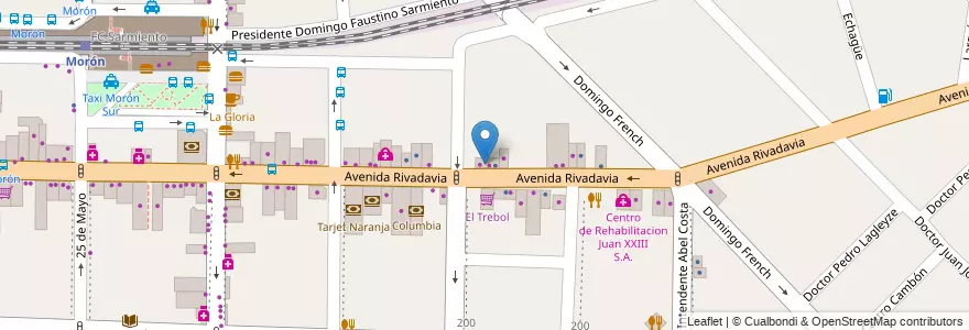 Mapa de ubicacion de Big Muzza en Arjantin, Buenos Aires, Partido De Morón, Morón.