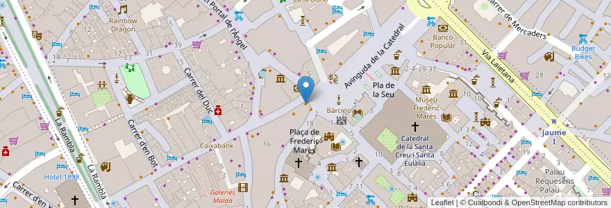 Mapa de ubicacion de Bilbao Berria en Spanje, Catalonië, Barcelona, Barcelonès, Barcelona.