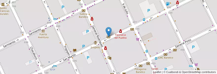 Mapa de ubicacion de Bind Link en Argentinië, Buenos Aires, Partido De Tandil, Tandil.
