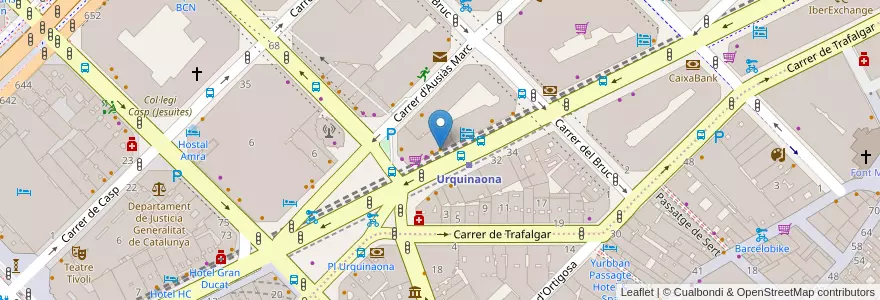 Mapa de ubicacion de Bingbing Cafe en Espanha, Catalunha, Barcelona, Barcelonès, Barcelona.