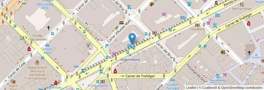 Mapa de ubicacion de Bingbing Café en Espanha, Catalunha, Barcelona, Barcelonès, Barcelona.
