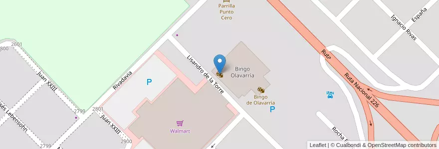 Mapa de ubicacion de Bingo de Olavarría en Arjantin, Buenos Aires, Partido De Olavarría, Olavarría.