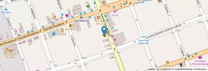 Mapa de ubicacion de Bingo Flores, Flores en آرژانتین, Ciudad Autónoma De Buenos Aires, Comuna 7, Buenos Aires.