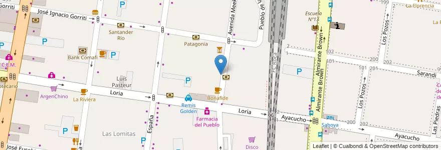 Mapa de ubicacion de Bingo Lomas en Arjantin, Buenos Aires, Partido De Lomas De Zamora, Lomas De Zamora.