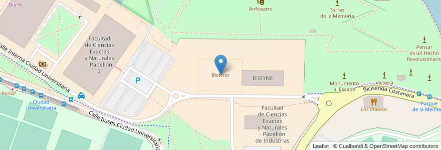 Mapa de ubicacion de Bioterio, Belgrano en 아르헨티나, Ciudad Autónoma De Buenos Aires, 부에노스아이레스, Comuna 13.
