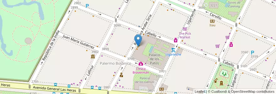 Mapa de ubicacion de Birkin, Palermo en 阿根廷, Ciudad Autónoma De Buenos Aires, 布宜诺斯艾利斯, Comuna 14.