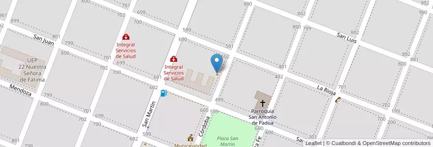 Mapa de ubicacion de Bis Cena S en 아르헨티나, Chaco, Departamento Quitilipi, Municipio De Quitilipi, Quitilipi.