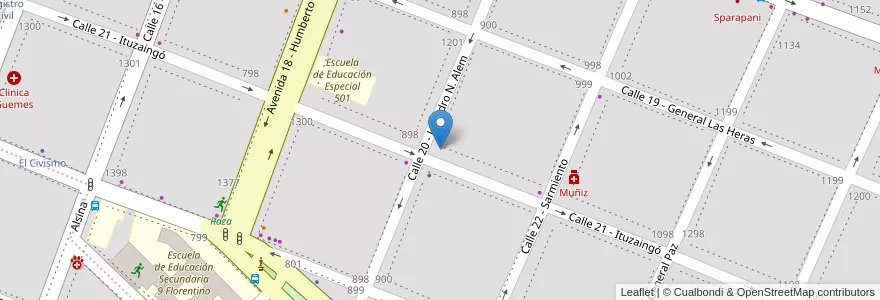 Mapa de ubicacion de Bisa Vuela en الأرجنتين, بوينس آيرس, Partido De Luján.