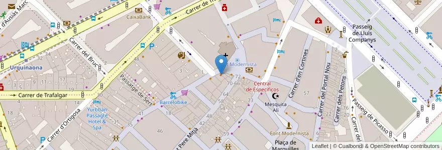 Mapa de ubicacion de Biscuiter en Испания, Каталония, Барселона, Барселонес, Барселона.