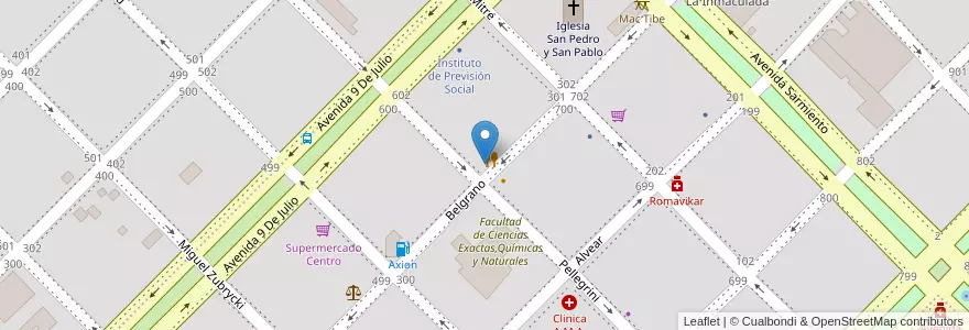 Mapa de ubicacion de Biss en アルゼンチン, ミシオネス州, Departamento Apóstoles, Municipio De Apóstoles, Apóstoles.