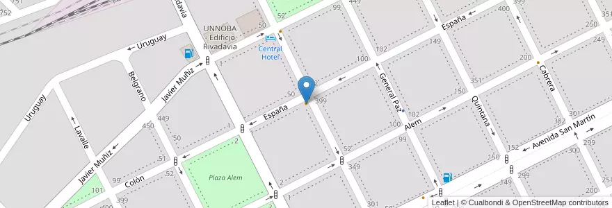 Mapa de ubicacion de Bistró resto-bar en 阿根廷, 布宜诺斯艾利斯省, Partido De Junín, Junín.