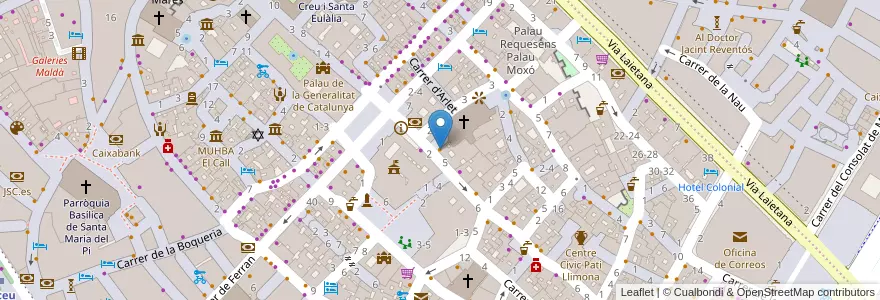 Mapa de ubicacion de Black remedy en 스페인, Catalunya, Barcelona, Barcelonès, 바르셀로나.