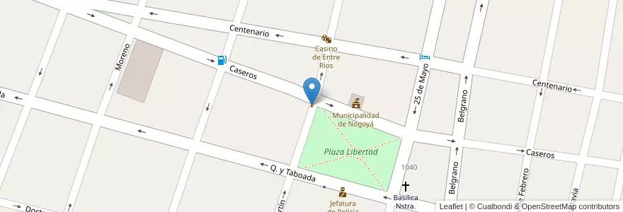 Mapa de ubicacion de Blackbird en الأرجنتين, إنتري ريوس, Departamento Nogoyá, Nogoyá, Distrito Montoya.