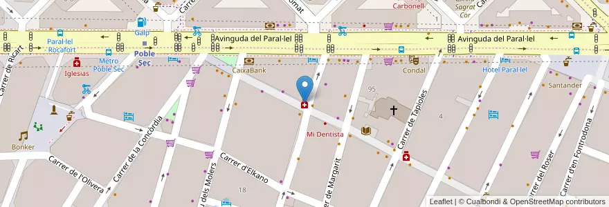 Mapa de ubicacion de Blai en Spagna, Catalunya, Barcelona, Barcelonès, Barcelona.
