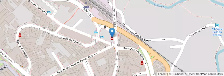 Mapa de ubicacion de Blanca Herrero Ibañez en スペイン, ガリシア州, Lugo, Lugo, Lugo.