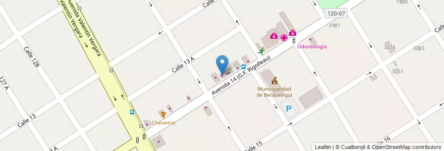 Mapa de ubicacion de Blanquería Oeste Berazategui en Argentinien, Provinz Buenos Aires, Partido De Berazategui, Berazategui.
