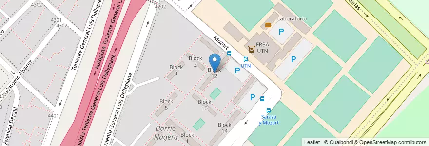 Mapa de ubicacion de Block 12, Villa Lugano en Argentina, Autonomous City Of Buenos Aires, Comuna 9, Autonomous City Of Buenos Aires, Comuna 8.