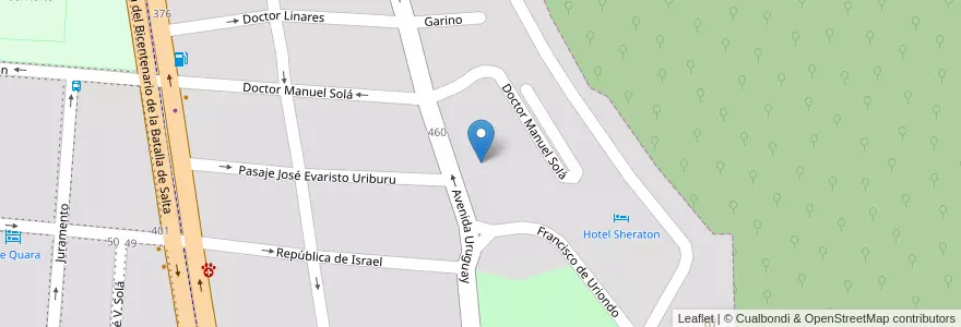 Mapa de ubicacion de BLOCK 17 en آرژانتین, Salta, Capital, Municipio De Salta, Salta.