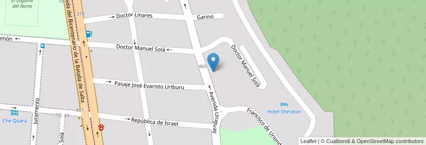 Mapa de ubicacion de BLOCK 18A en Argentine, Salta, Capital, Municipio De Salta, Salta.