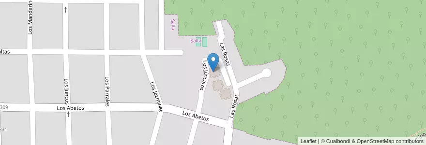Mapa de ubicacion de BLOCK 3 en アルゼンチン, サルタ州, Capital, Municipio De Salta.